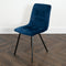 Native Home Lifestyle Squared Navy Blue Dining Chairs (Set Of 2)