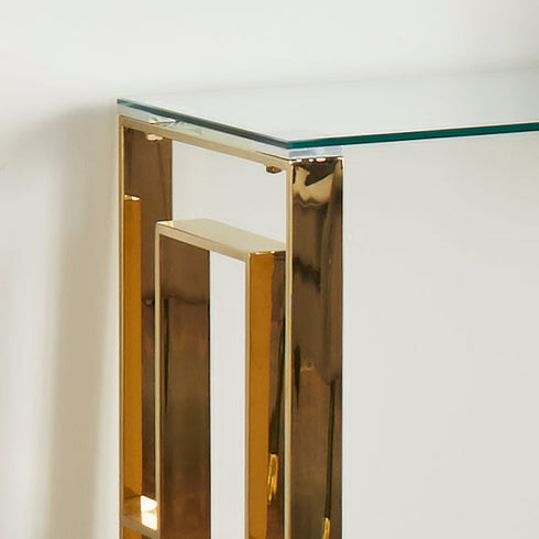 Native Home Lifestyle Milano Gold Console Table
