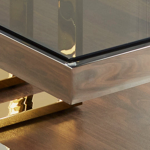 Native Home Lifestyle Nexus Gold And Silver Coffee Table