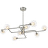 Semi-Flush Luminaire In Satin Nickel LL00069