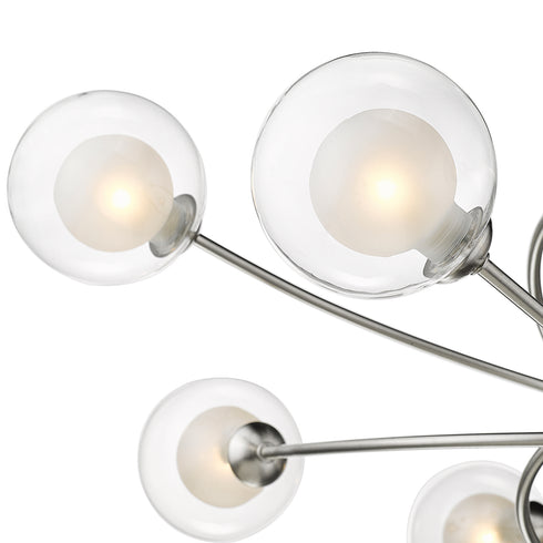 Semi-Flush Luminaire In Satin Nickel LL00070