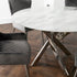 Native Home Lifestyle Marble Glass Round Dining Table With 4 Chairs