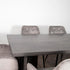 Native Home Lifestyle Grey Oak Ascot Dining Table With 4 Chairs