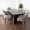 Native Home Lifestyle Grey Oak Ascot Dining Table With 4 Chairs