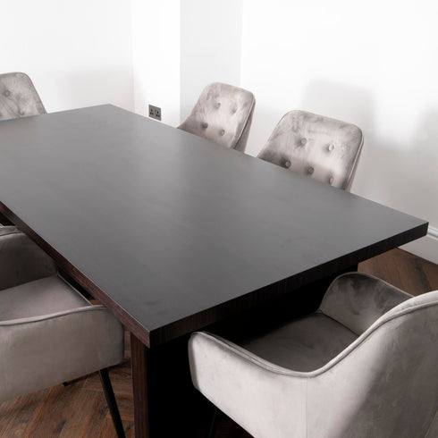 Native Home Lifestyle Espresso Walnut Ascot Dining Table With 4 Chairs