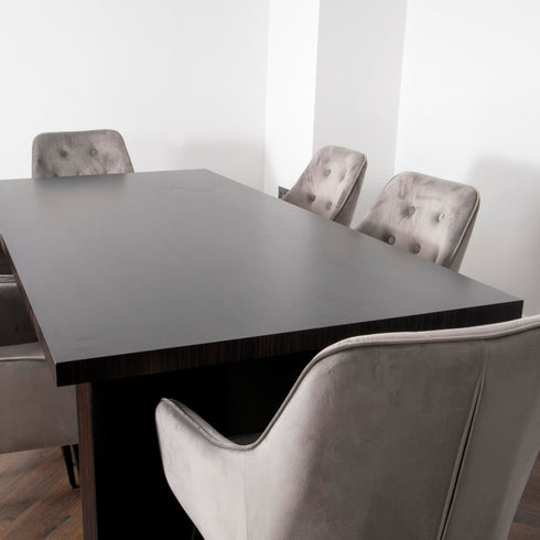 Native Home Lifestyle Espresso Walnut Ascot Dining Table With 6 Chairs