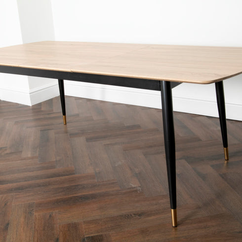 Native Home Lifestyle Light Oak Cambridge Dining Table With 6 Chairs