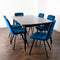 Native Home Lifestyle Walnut Cambridge Dining Table With 6 Chairs