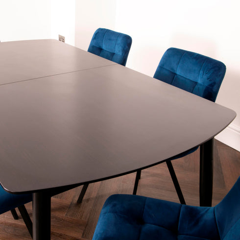 Native Home Lifestyle Walnut Cambridge Dining Table With 6 Chairs