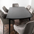 Native Home Lifestyle Dark Ash Oxford Dining Table With 6 Chairs
