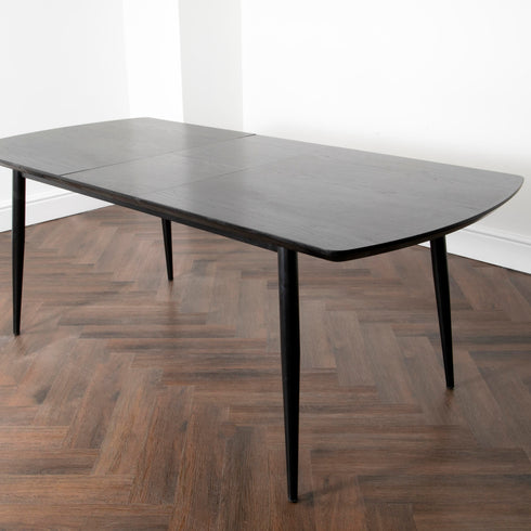 Native Home Lifestyle Dark Ash Oxford Dining Table With 6 Chairs