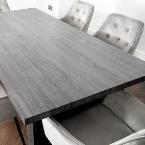 Native Home Lifestyle Ascot Grey Oak Dining Table