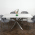 Native Home Lifestyle Silver Plated Marble Glass Dining Table