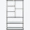 Libra Deveraux Gilded Bronze Metal and Glass Tall Shelving Unit