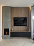 Ecosmart Fire Flex 158SS Single Sided Fireplace Insert - Black Finish / Stainless Steel Burner - ESF.FX.158SS