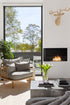 Ecosmart Fire Flex 68LC.BXR Left Corner Fireplace Insert - Black Finish / Black Burner - ESF.FX.68LC.BXR.B