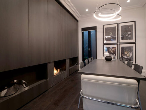 Ecosmart Fire Flex 60SS.BXL Single Sided Fireplace Insert - Black Finish / Black Burner - ESF.FX.60SS.BXL.B