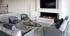 Ecosmart Fire Flex 50BY.BXR Bay Fireplace Insert - Black Finish / Black Burner - ESF.FX.50BY.BXR.B