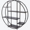 Libra Fitzroy Bronze Emperador Marble Circular Shelving Unit