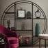 Libra Fitzroy Bronze Emperador Marble Circular Shelving Unit