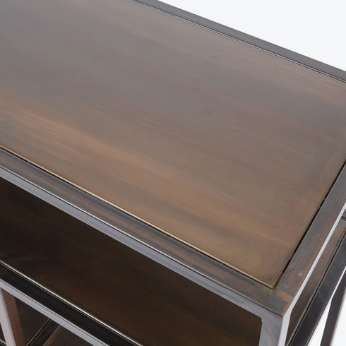 Libra Fitzroy Bronze Metal Modular Shelving Unit Small