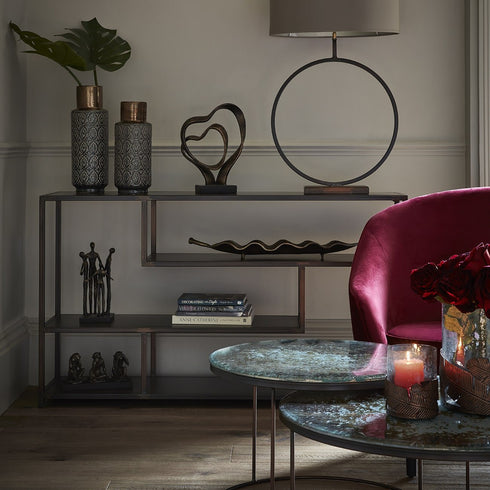 Libra Fitzroy Bronze Metal Modular Shelving Unit Small