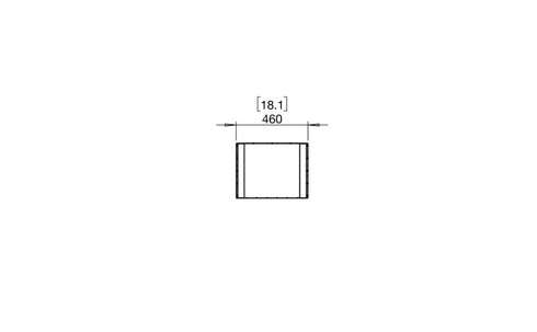 Ecosmart Fire Flex 18IL Island Fireplace Insert - Black Finish / Black Burner - ESF.FX.18IL.B