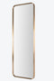 Floor Mirror 194cm Height - Stainless Steel With Brass Finish