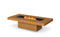 Ecosmart Fire Gin 90 (Chat)Fire Pit Table - Teak Finish / Black Burner - ESF.O.GIN.90.C.TN.B
