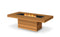 Ecosmart Fire Gin 90 (Dining) Fire Pit Table - Teak Finish / Black Burner - ESF.O.GIN.90.D.TN.B