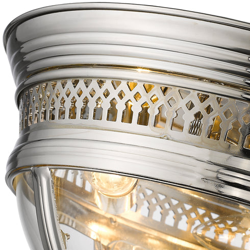 Flush Fitting Luminaire In Nickel LL00083