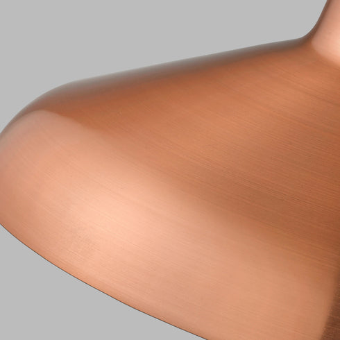 Pendant Luminaire In Copper And Matt Black LL00084