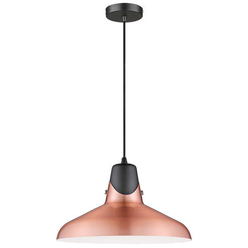 Pendant Luminaire In Copper And Matt Black LL00084