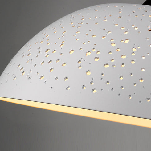 Pendant Luminaire In White And Matt Black LL00095