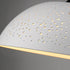 Pendant Luminaire In White And Matt Black LL00095