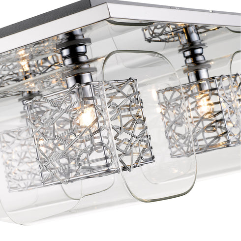 Flush Fitting Luminaire In Chrome LL00102