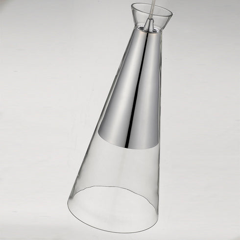 Pendant Luminaire In Clear And Chrome LL00117