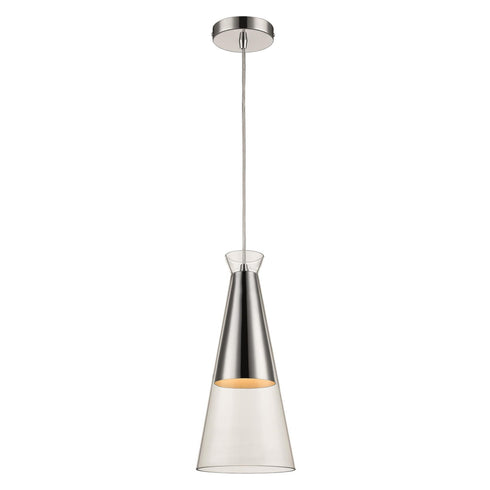 Pendant Luminaire In Clear And Chrome LL00117
