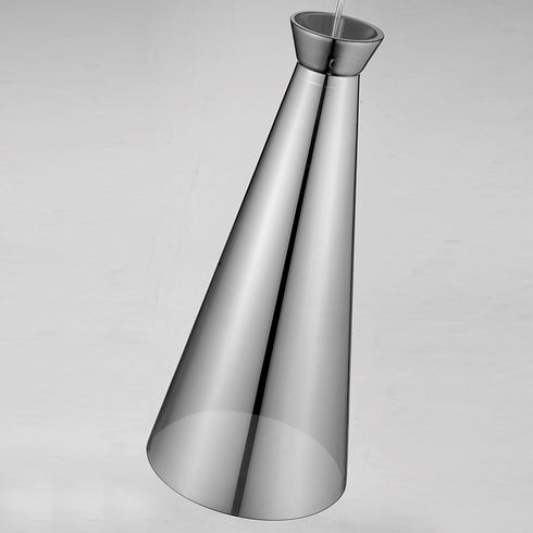 Pendant Luminaire In Smoked Grey And Chrome LL00119