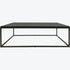 Libra Kirkstone Iron Coffee Table Ebony Black, Galaxy Slate Top Large 140x81x43cm