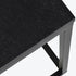 Libra Kirkstone Iron Coffee Table Ebony Black, Galaxy Slate Top Large 140x81x43cm