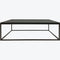 Libra Kirkstone Iron Coffee Table Oak Finish with Galaxy Slate Top Small 120x70cm