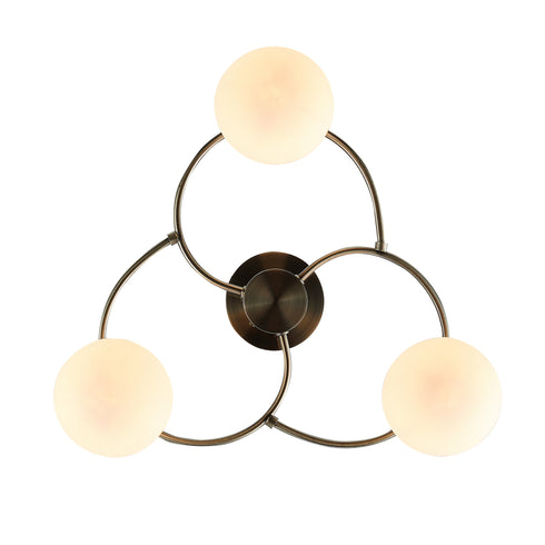 Flush luminaire in Antique Brass LL00132