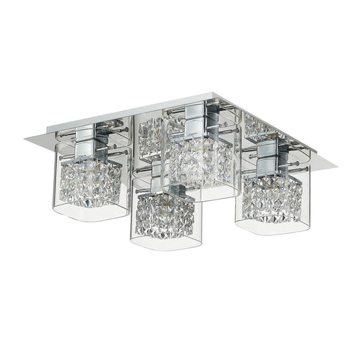 Flush luminaire in Chrome LL00137