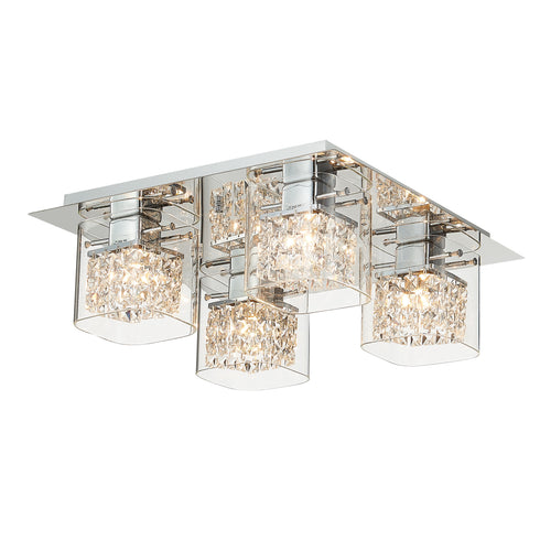 Flush luminaire in Chrome LL00137