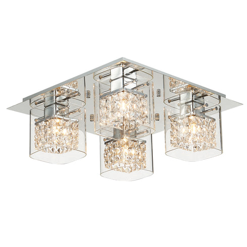 Flush luminaire in Chrome LL00137