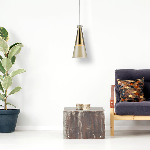 Pendant Luminaire In Champagne Gold LL00116