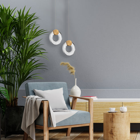 Pendant luminaire in Gold LL00140