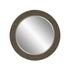 Hampton Mirror, Round | Grey Shagreen