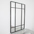 Native Home Lifestyle Modern Pane Mirror - Black